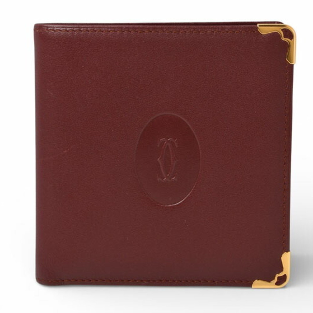 Cartier Men's Must de Bi-fold Wallet, Bordeaux, 73184192